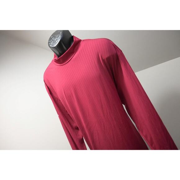 Nike Golf Mock TurtleNeck Dri Fit Performance Red Long Sleeve Mens Size XL Long - Picture 1 of 10